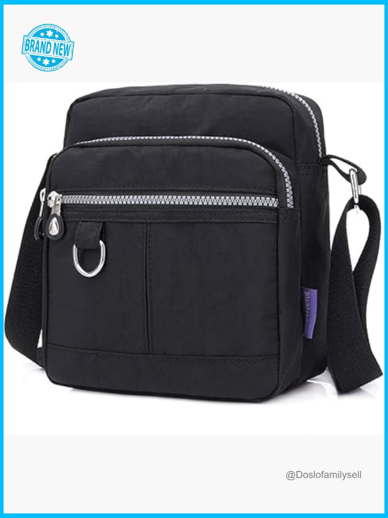 Nylon Crossbody Bag Lightweight Waterproof Travel Messenger Hobo Purse Casual